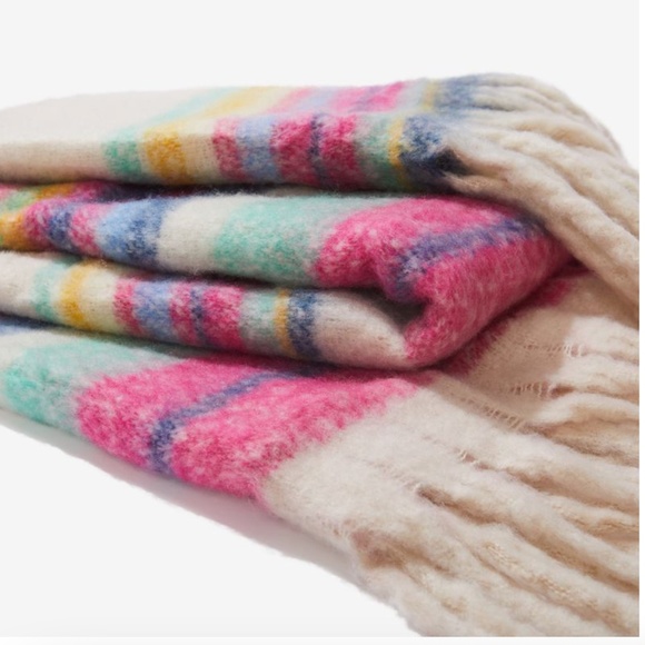 🆕Free People Stripped Blanket - Picture 1 of 7